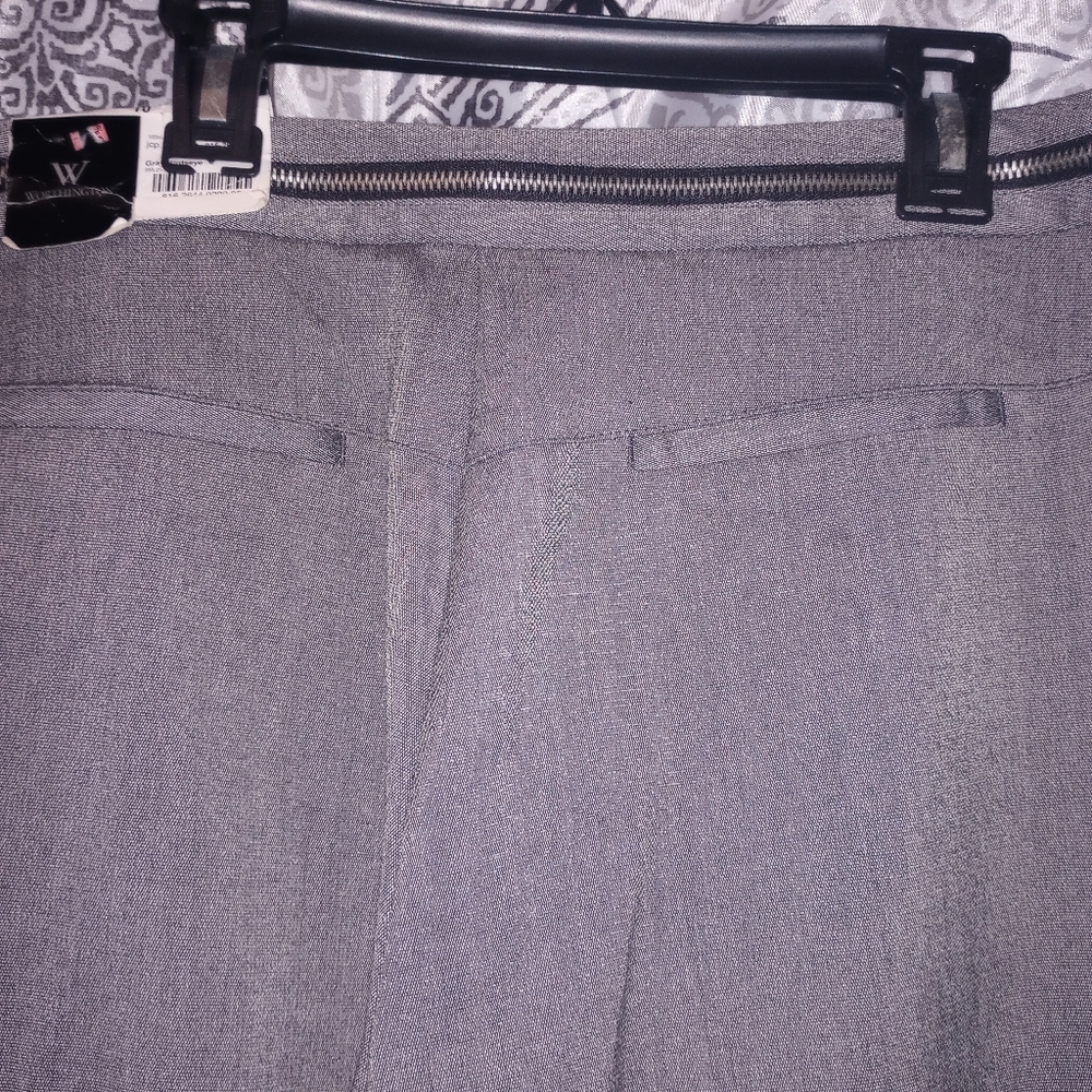 NWTWorthington Grey Slacks Trousers Zipper Waist Detail Dress Pants WomenSize 10 - Picture 15 of 16